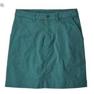 Patagonia Organic Cotton Utility Mini Skirt Teal Green Size 4